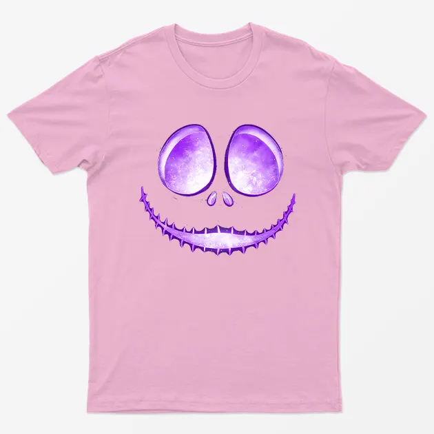 Light Pink Jack Skellington Laugh T-Shirt