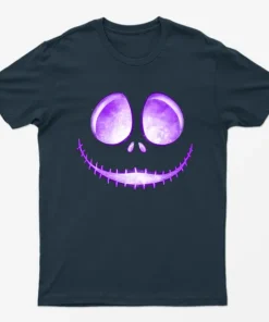 Navy Blue Jack Skellington Laugh T-Shirt
