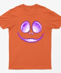 Orange Jack Skellington Laugh T-Shirt
