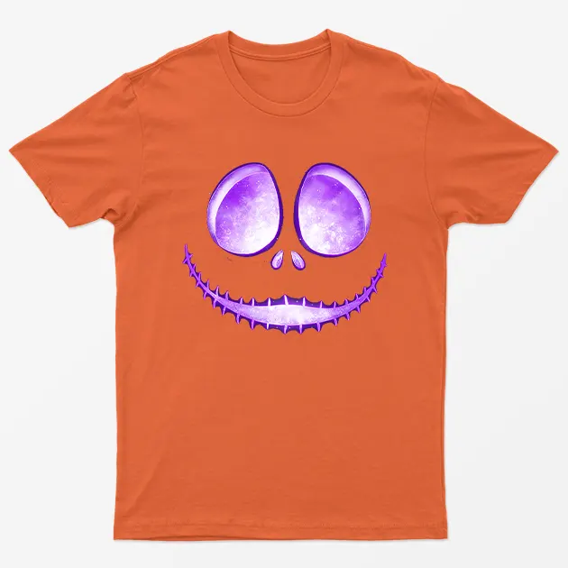 Orange Jack Skellington Laugh T-Shirt