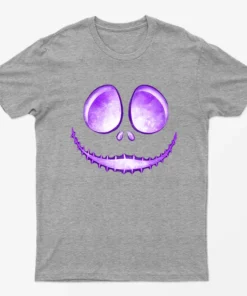 Sport Grey Jack Skellington Laugh T-Shirt