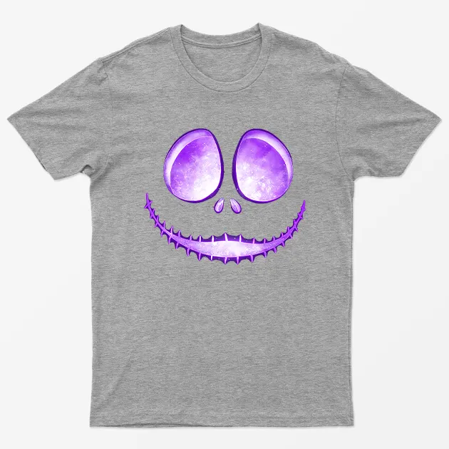 Sport Grey Jack Skellington Laugh T-Shirt