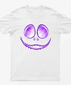 White Jack Skellington Laugh T-Shirt