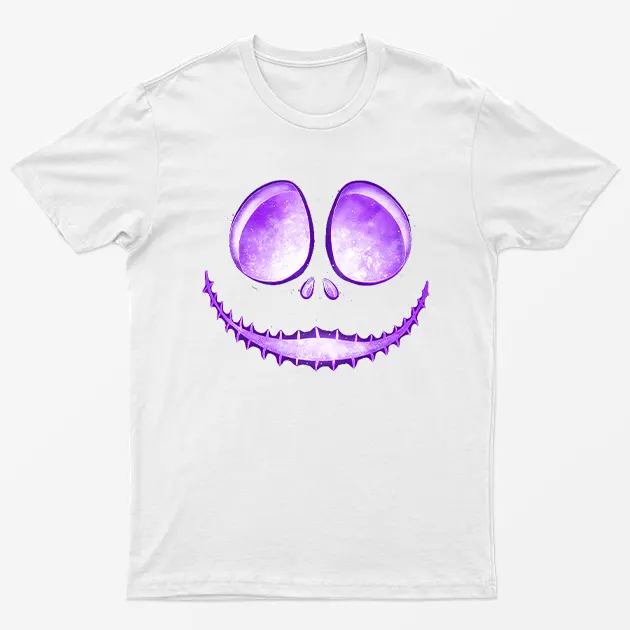 White Jack Skellington Laugh T-Shirt