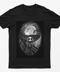 Black Jack Skellington Scream Before Christmas T-Shirt