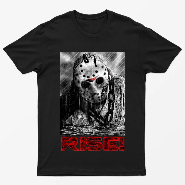 Black Jason Rise Halloween T-Shirt