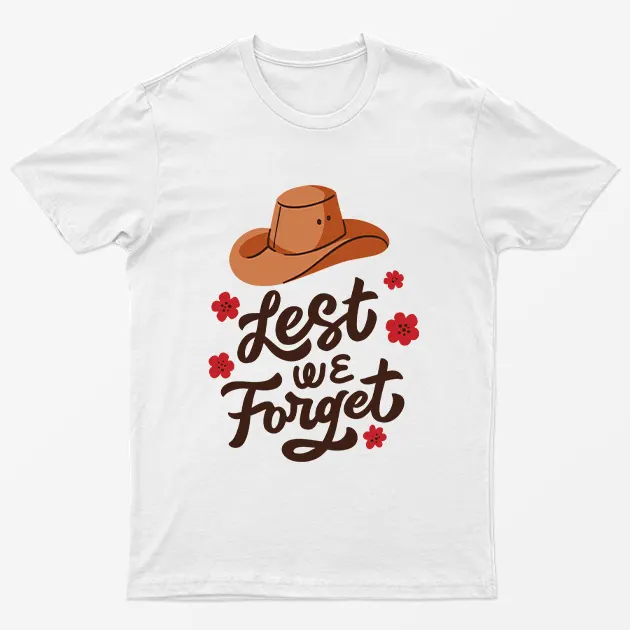 White Lest we Forget T-Shirt