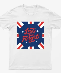 White Lest We Forget Union Jack T-Shirt