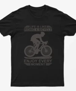 Black Life Is Like Riding A Bicycle T-Shirt