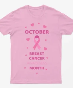 Light Pink Breast Cancer Awareness Month October T-Shirt