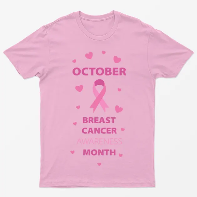 Light Pink Breast Cancer Awareness Month October T-Shirt