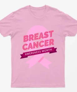 Light Pink Breast Cancer Awareness Month T Shirt