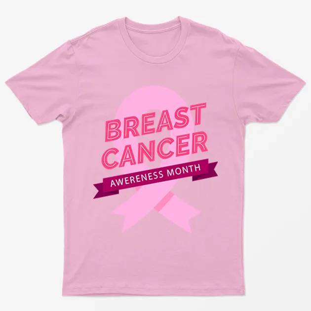 Light Pink Breast Cancer Awareness Month T Shirt