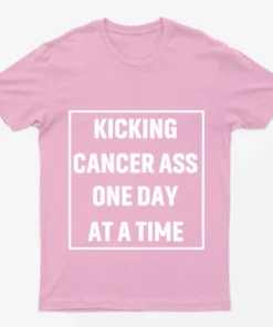 Light Pink Breast Cancer Fighter Quote T-Shirt
