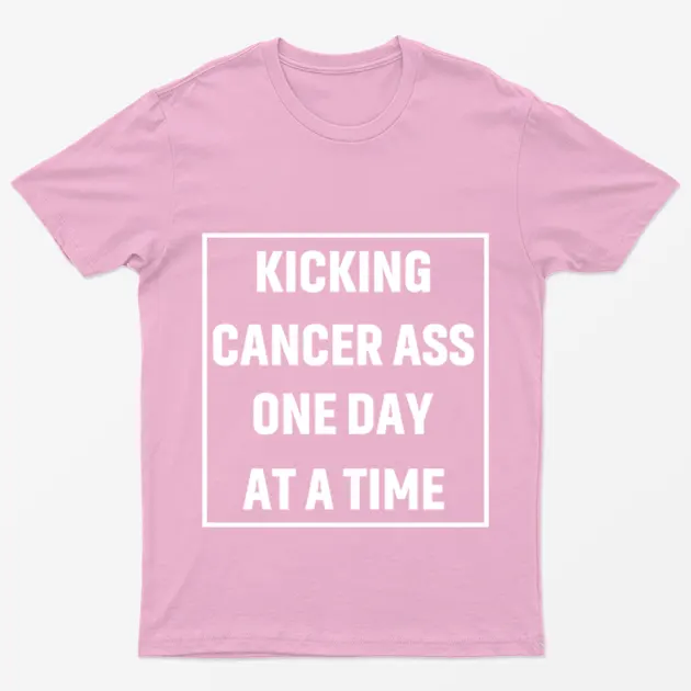 Light Pink Breast Cancer Fighter Quote T-Shirt