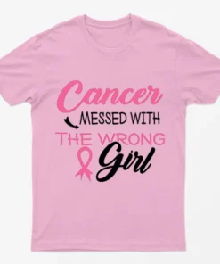 Light Pink Breast Cancer Strong Girl T-Shirt