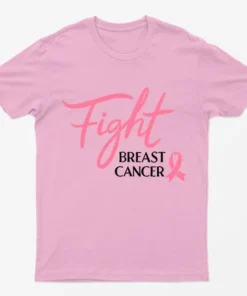 Light Pink Fight Breast Cancer Awareness T-Shirt