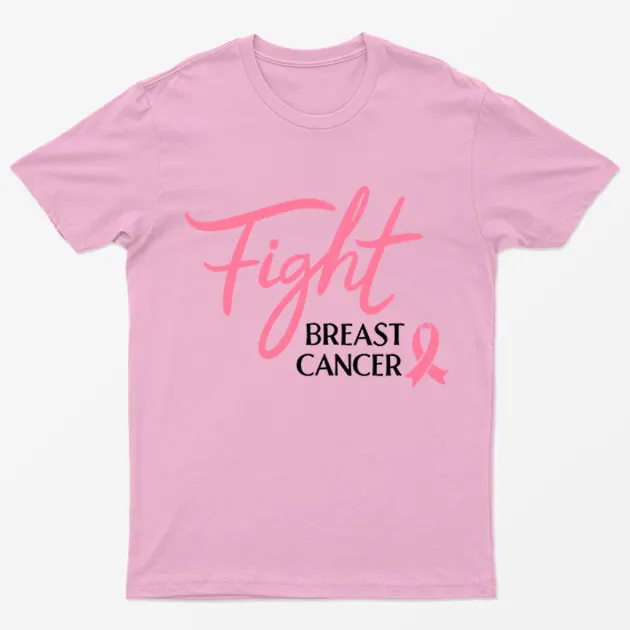 Light Pink Fight Breast Cancer Awareness T-Shirt