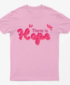 Light Pink Hope Breast Cancer Awareness T-Shirt