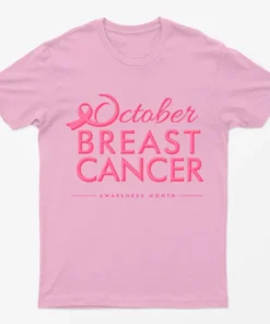 Light Pink Month of Breast Cancer Awareness T-Shirt