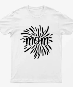 White Love Mom Graphic T-Shirt