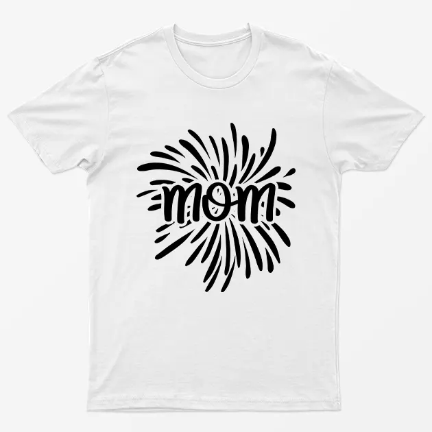 White Love Mom Graphic T-Shirt