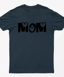 Navy Blue Love Mom T-Shirt