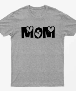Sport Grey Love Mom T-Shirt