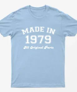 Light Blue Made in 1979 All Original Parts T-Shirt