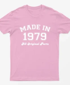 Light Pink Made in 1979 All Original Parts T-Shirt