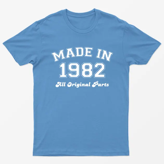 Carolina blue Made in 1982 All Original Parts T-Shirt