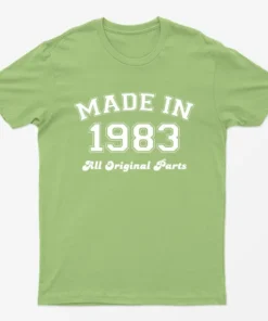 Lime Made in 1983 All Original Parts T-Shirt