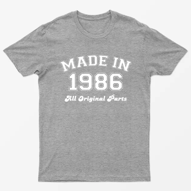 Sport Grey Made in 1986 All Original Parts T-Shirt