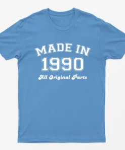 Carolina blue Made in 1990 All Original Parts T-Shirt