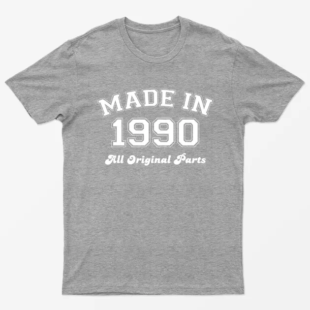 Sport Grey Made in 1990 All Original Parts T-Shirt