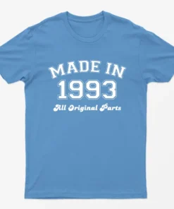 Carolina blue Made in 1993 All Original Parts T-Shirt