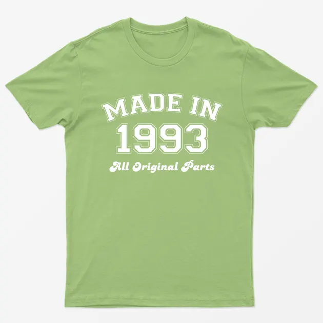 Lime Made in 1993 All Original Parts T-Shirt