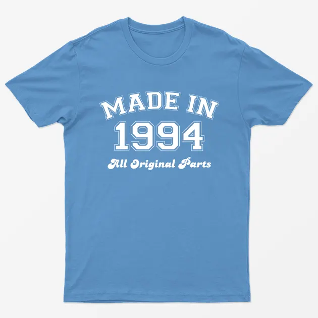Carolina blue Made in 1994 All Original Parts T-Shirt