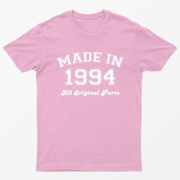 Light Pink Made in 1994 All Original Parts T-Shirt