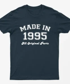 Navy Blue Made in 1995 All Original Parts T-Shirt