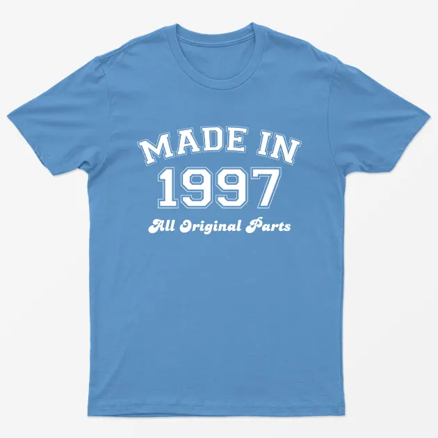 Carolina blue Made in 1997 All Original Parts T-Shirt
