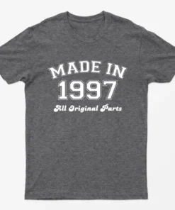 Dark Heather Made in 1997 All Original Parts T-Shirt