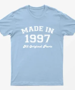 Light Blue Made in 1997 All Original Parts T-Shirt