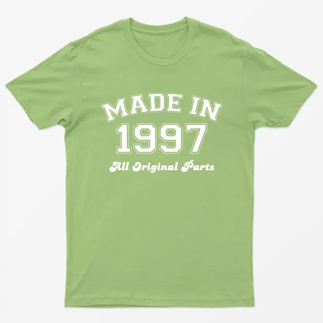 Lime Made in 1997 All Original Parts T-Shirt