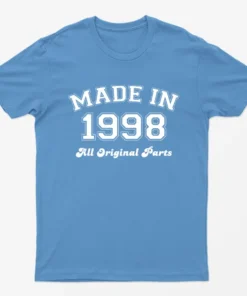 Carolina blue Made in 1998 All Original Parts T-Shirt