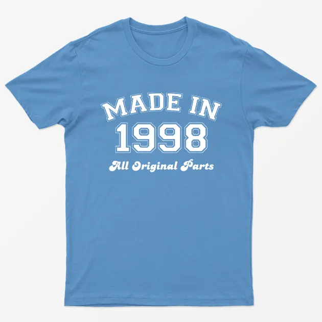 Carolina blue Made in 1998 All Original Parts T-Shirt