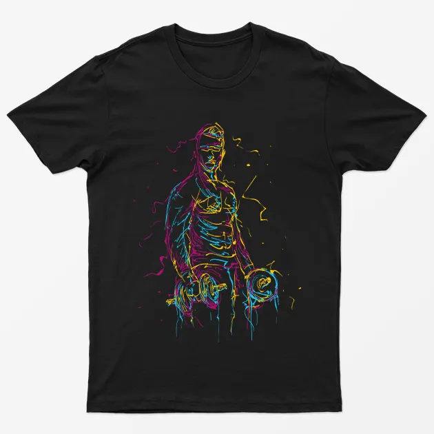 Men Working Out Gym T-Shirt
