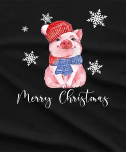 Merry Christmas Cute Pig T-Shirt