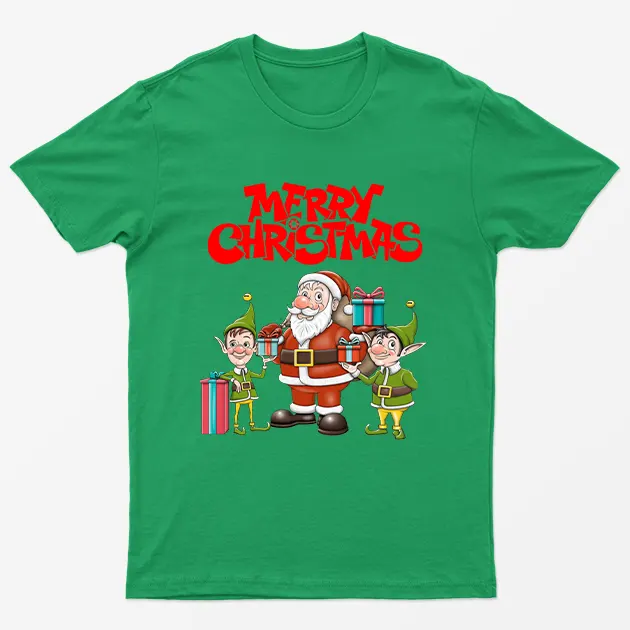 Irish Green Merry Christmas Graphic T-Shirt
