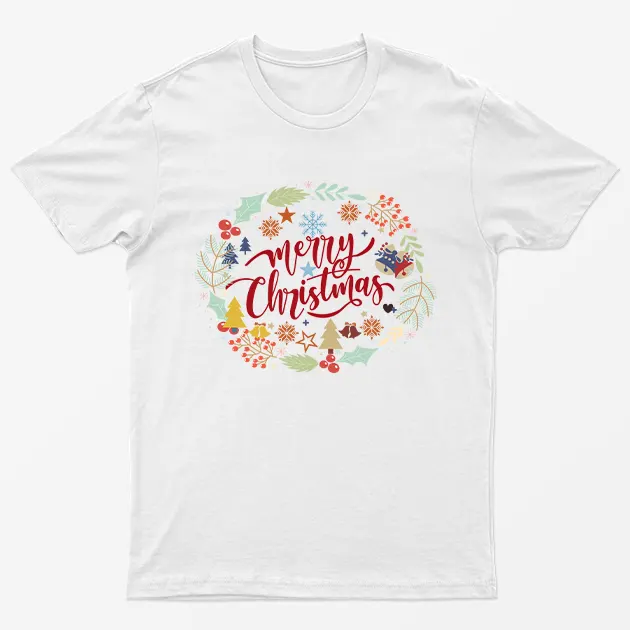 White Merry Christmas T-Shirt